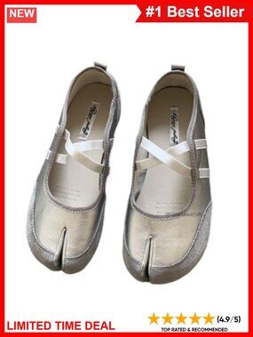 Split Toe Ballet Flat Slip On Minimalist Walking Shoe